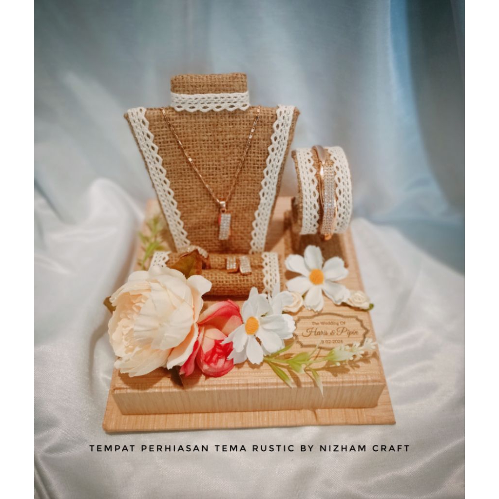 Kotak Seserahan Perhiasan Lengkap Tema Rustic