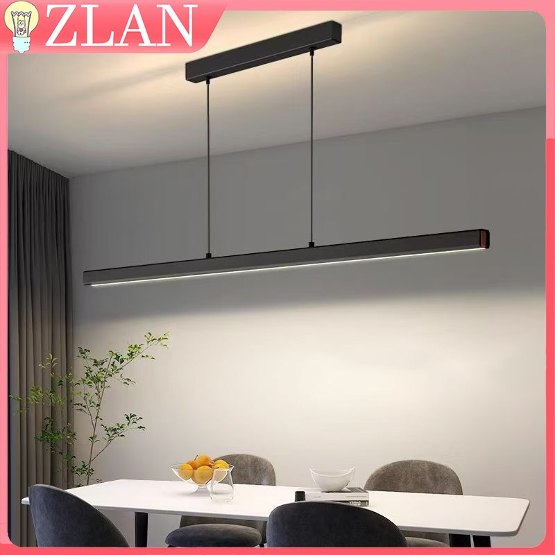 Lampu Gantung Strip Panjang Minimalis Lampu Gantung Ruang Makan Modern Lampu Bar LED Lampu Meja Maka
