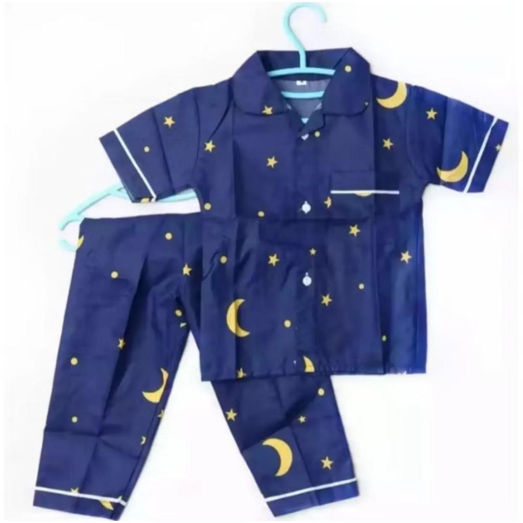Baju Tidur Anak Laki-laki Perempuan Usia 1-10 Tahun / Baju Anak Viral / Baju Couple Anak Viral