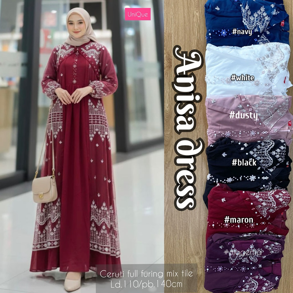 Anisa Dress Gamis Premium by Unique