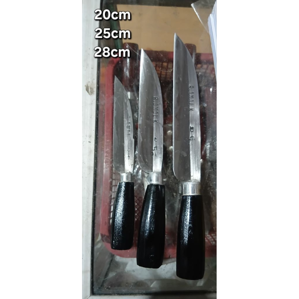 pisau dapur sepuhan plus sarung kulit / pisau dapur super awet / pisau dapur premium / pisau dapur t