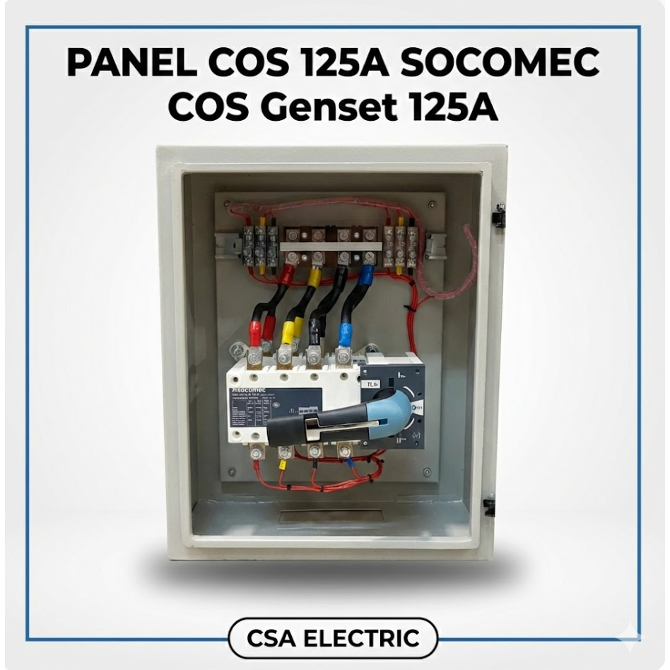 PANEL COS 125A SOCOMEC COS Genset 125A SOCOMEC - Saklar Pemindah Daya 125 Ampere