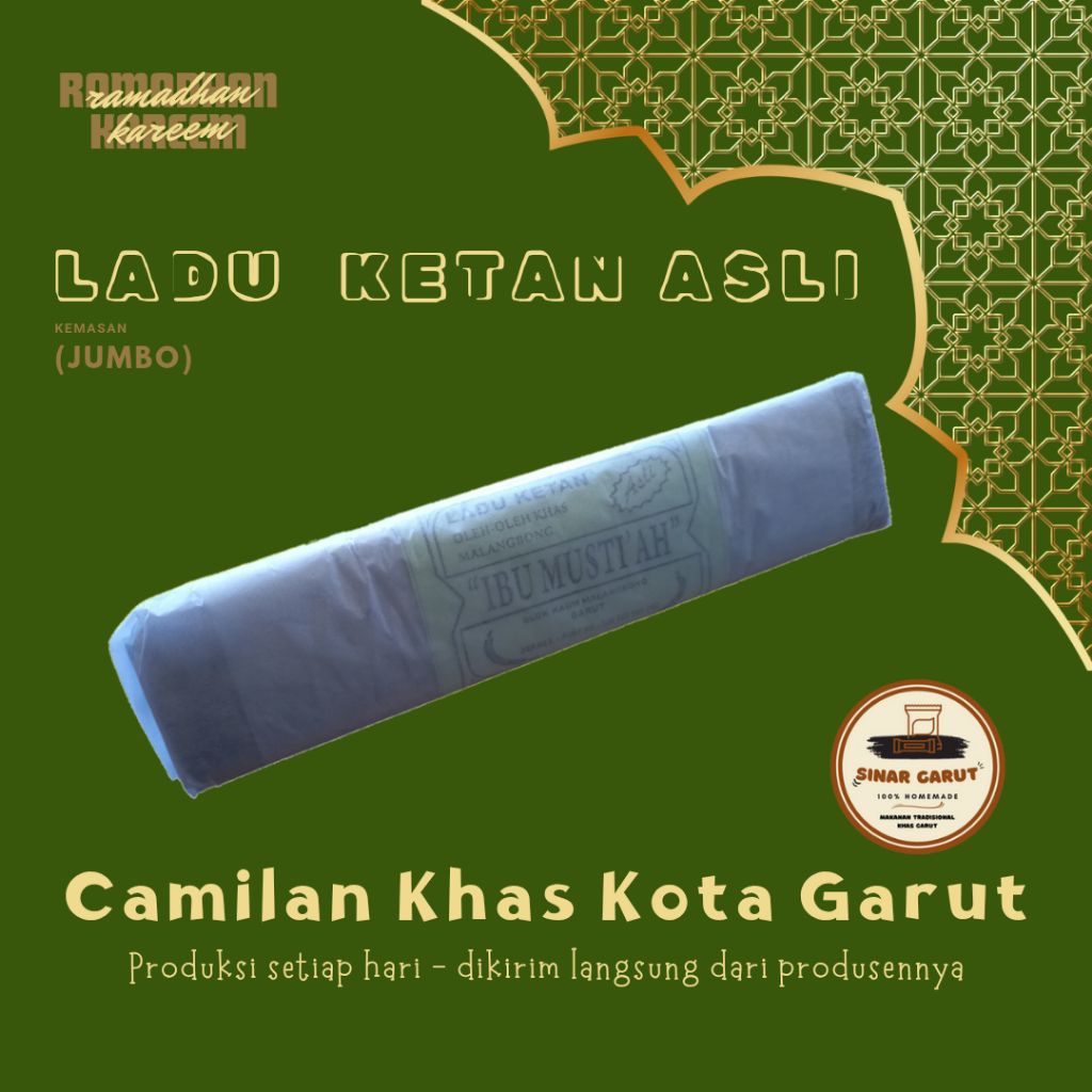 Ladu Ketan Jumbo - Camilan khas kota Garut