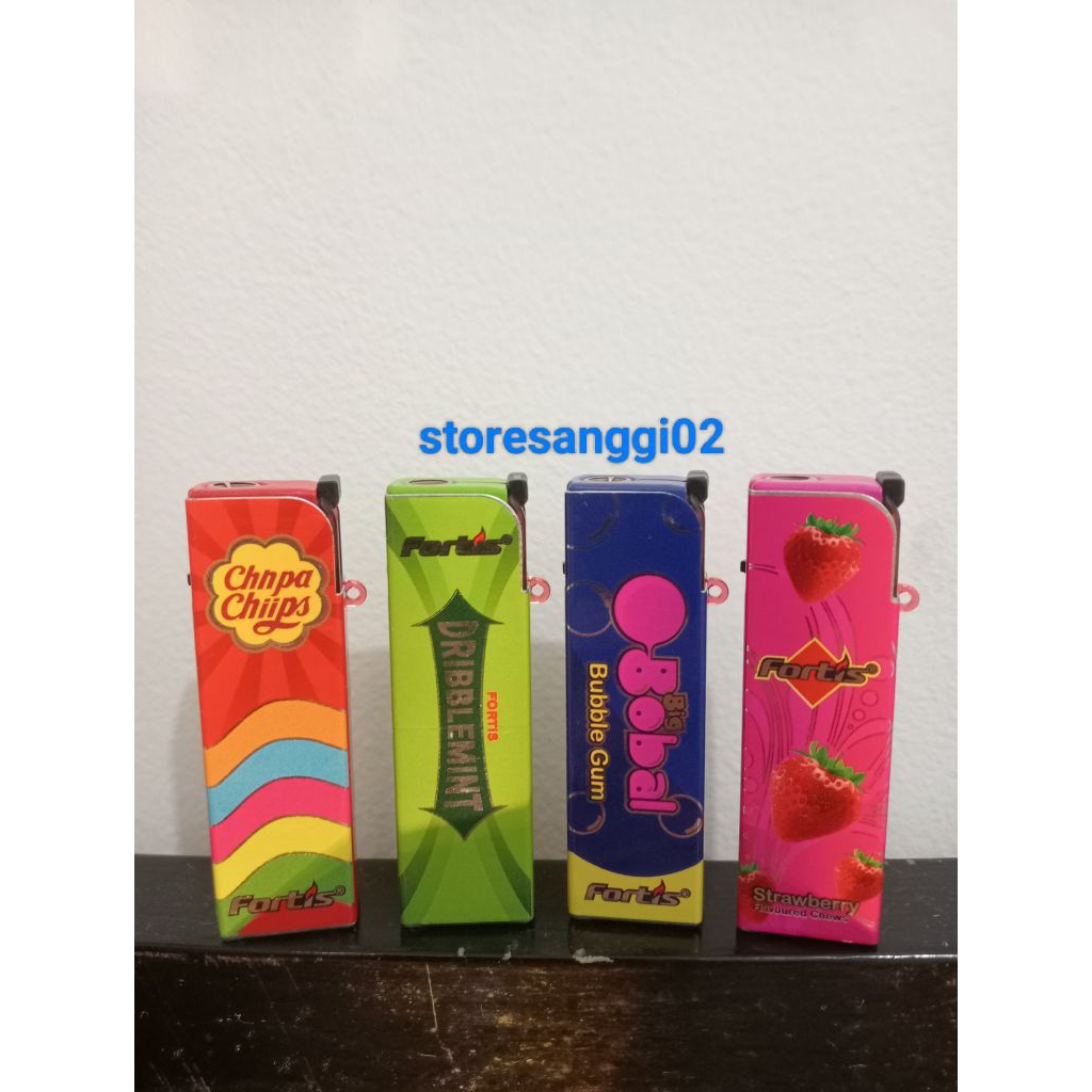 korek api bara motif permen | korek api bara unik