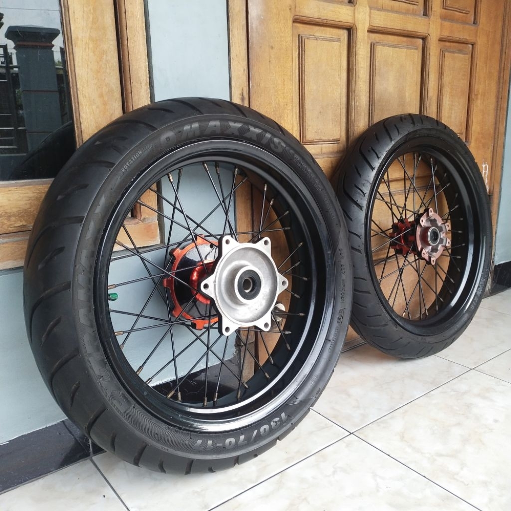 Wheelset supermoto crf velg crf supermoto velg supermoto crf whelset crf supermoto velg crf supermot