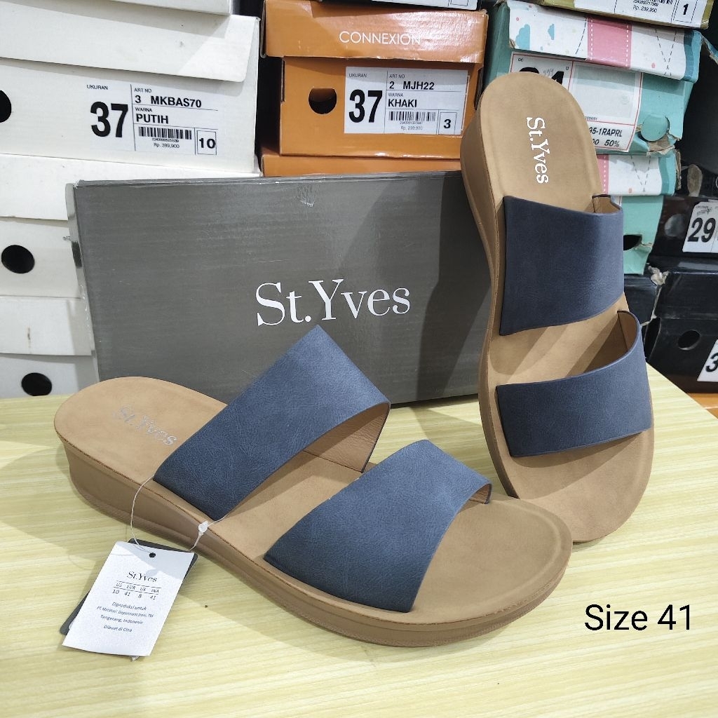 Wedges Sandal Wanita Merk St.Yves Ori Matahari Size 4@
