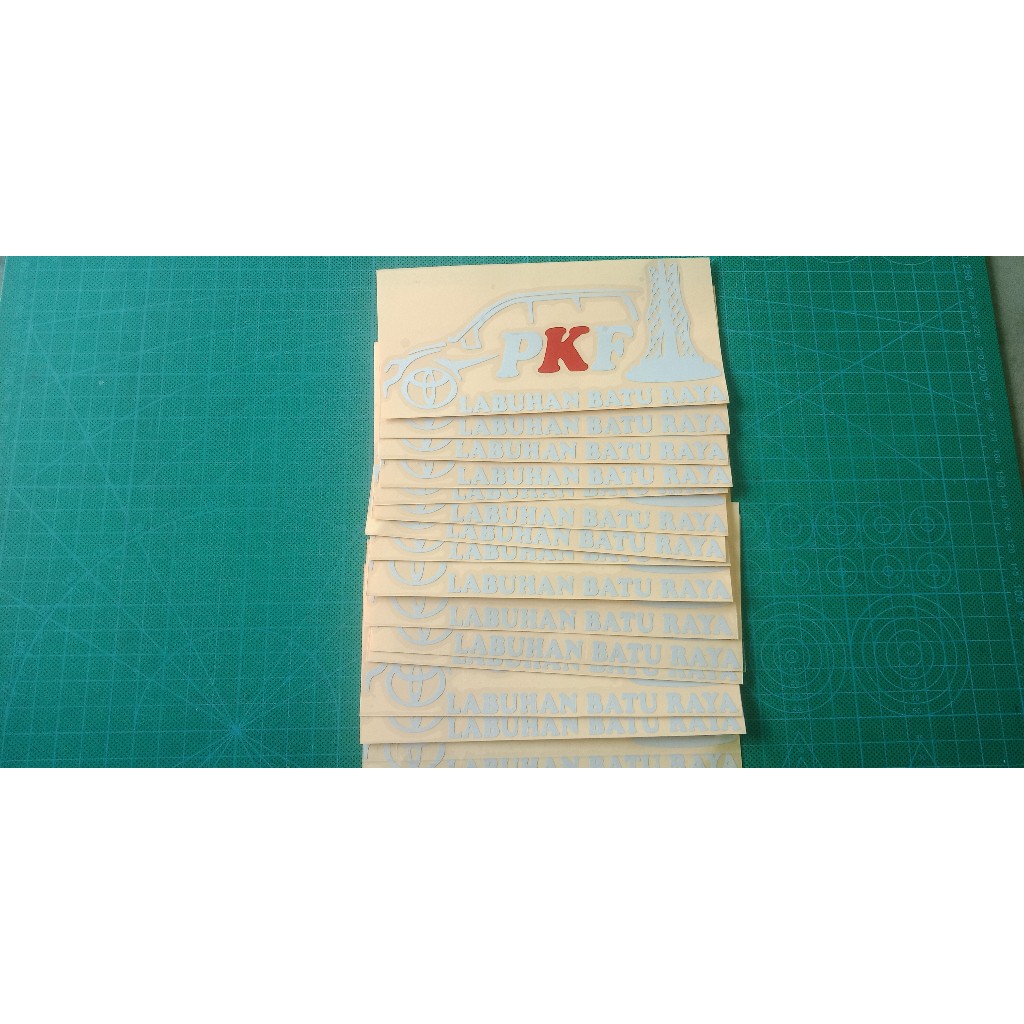 Cutting Sticker Custom Desain Suka Suka Tahan Air