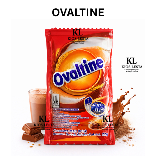 Ovaltine Drink Renceng Isi 10 Sachet/Susu Ovaltine/Susu Bubuk Cokelat