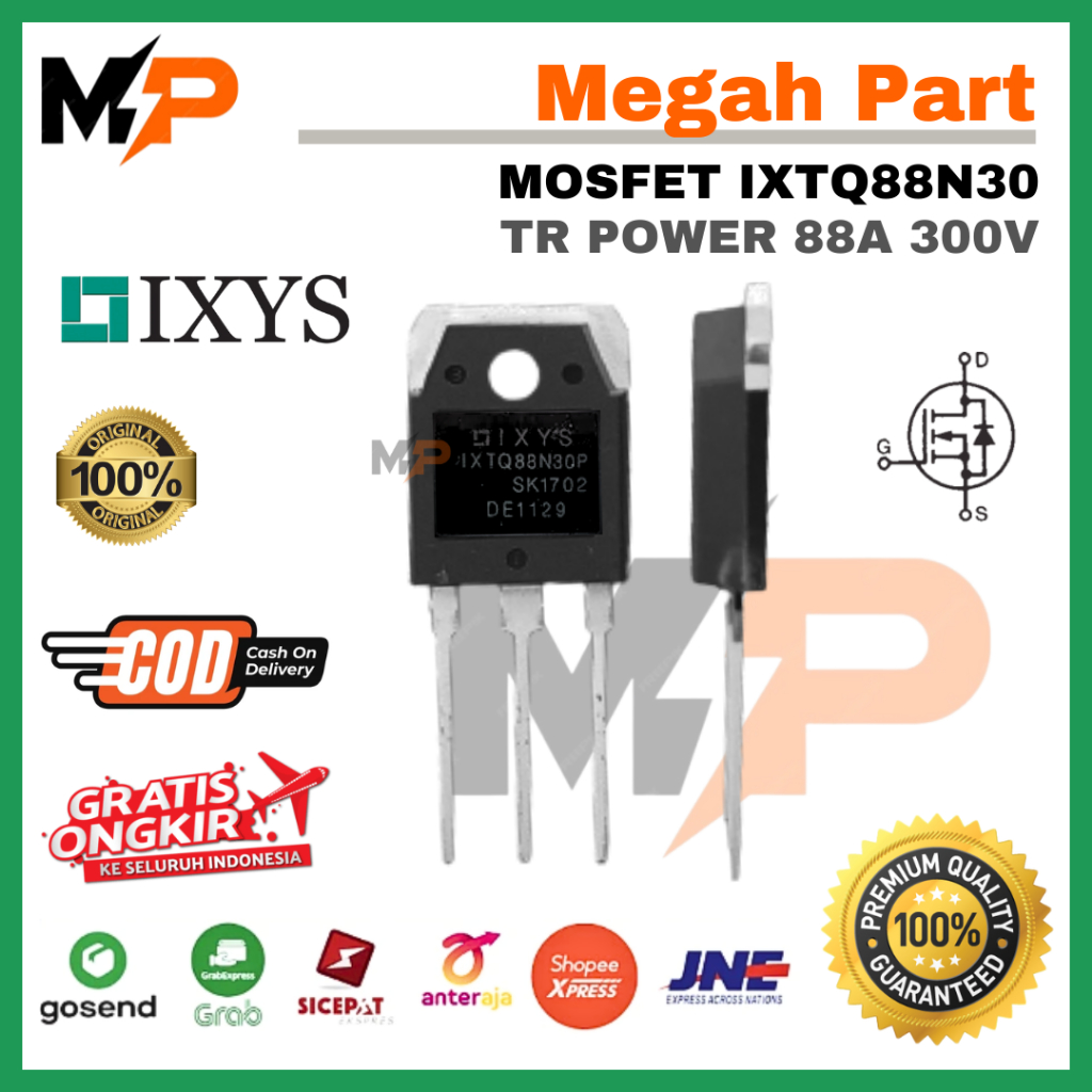 TR Mosfet IXTQ88N30P ORIGINAL KOREA 88A 300v - TR Power IXTQ88N30P IXTQ88N30 - TR Power IXTQ88N30P -