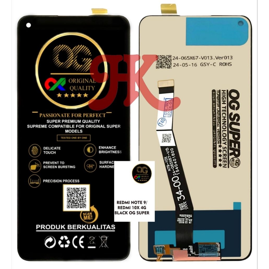 LCD REDMI NOTE 9 / LCD TOUCHSCREEN REDMI NOTE 9/REDMI 10X 4G LCD FULLSET ORIGINAL