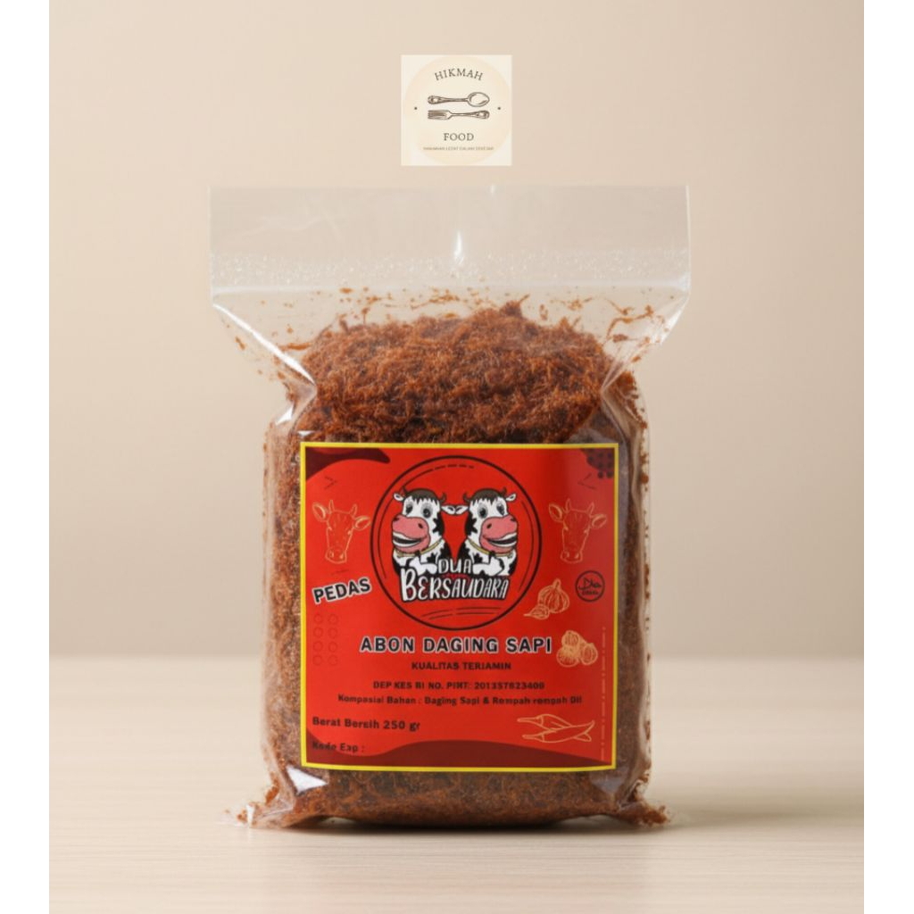 Abon Sapi DUA BERSAUDARA PEDAS 250gr