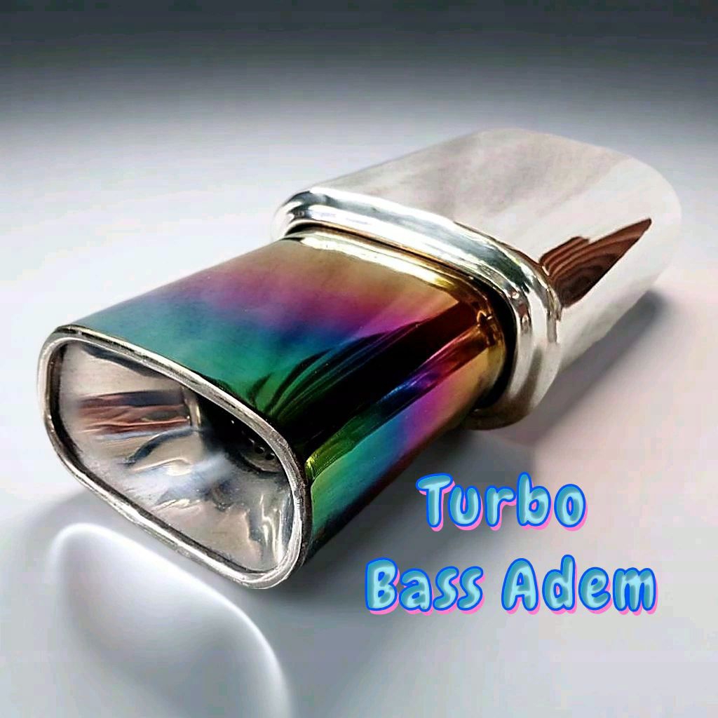 Knalpot Original Turkid Turbo Bass adem  Oval knalpot racing Suara Bas Knalpot Mobil Racing Knalpot 