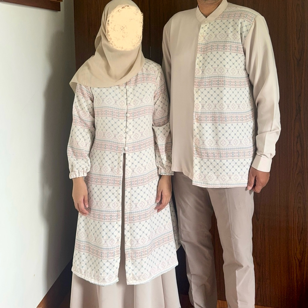 Ready Sarimbit lebaran 2026 | Baju Couple Keluarga | Tunik Koko Anak Dewasa | Outfit idul Fitri