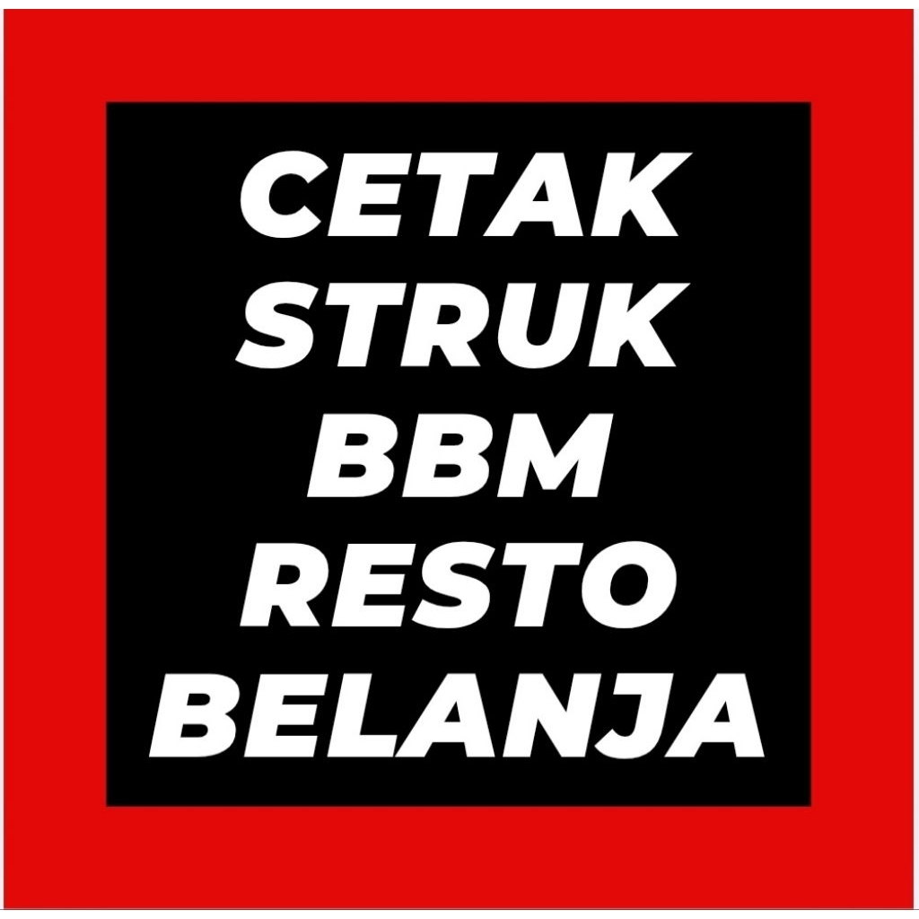 CETAK STRUK/CETAK NOTA BENSIN RESTO TOL BELANJA