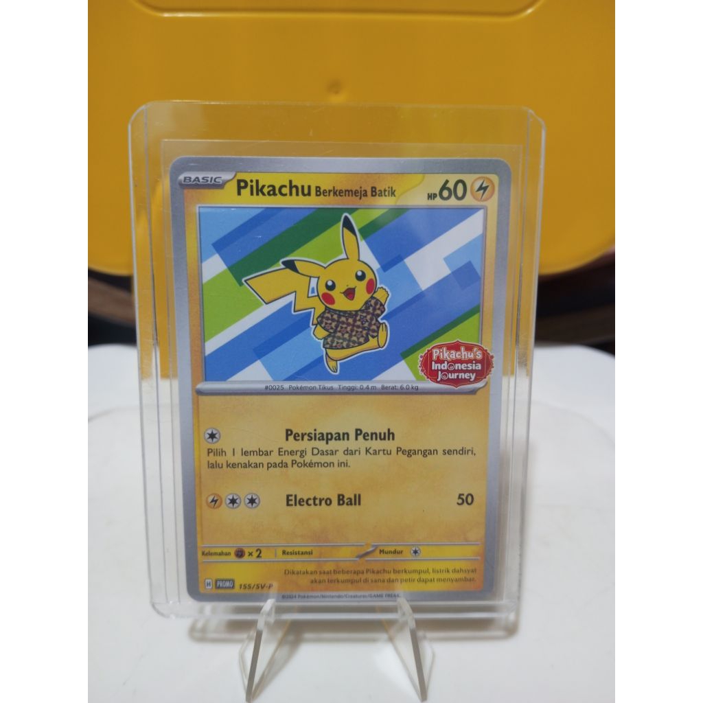 (Dapat 2) Kartu Pokemon Pikachu Batik Staryu & Xatu | Pikachu Indonesia Journey | Trading Card