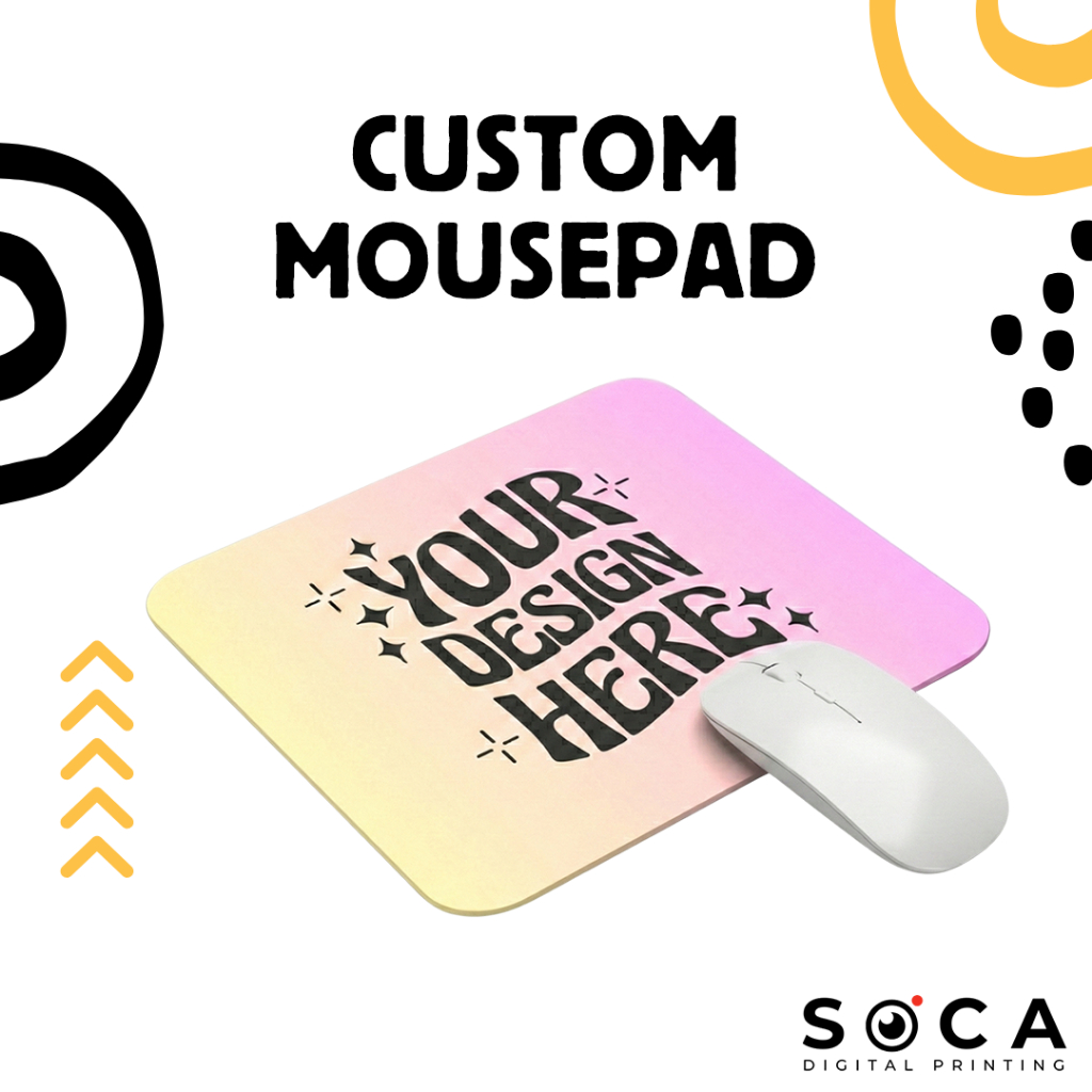 Custom Mousepad Gaming / Kantor Premium Satuan Bebas Design