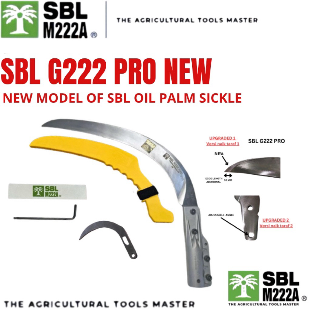 Egrek SBL G222 PRO New Sabit Sawit Siap Pakai Alat Panen Yang Berkualitas Original 100%