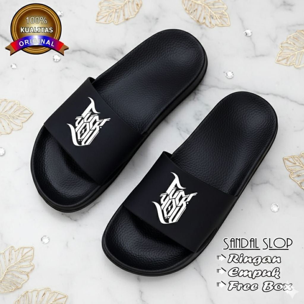 sandal slop/sandal pria/sandal slide/sandal distro ringan dan empuk