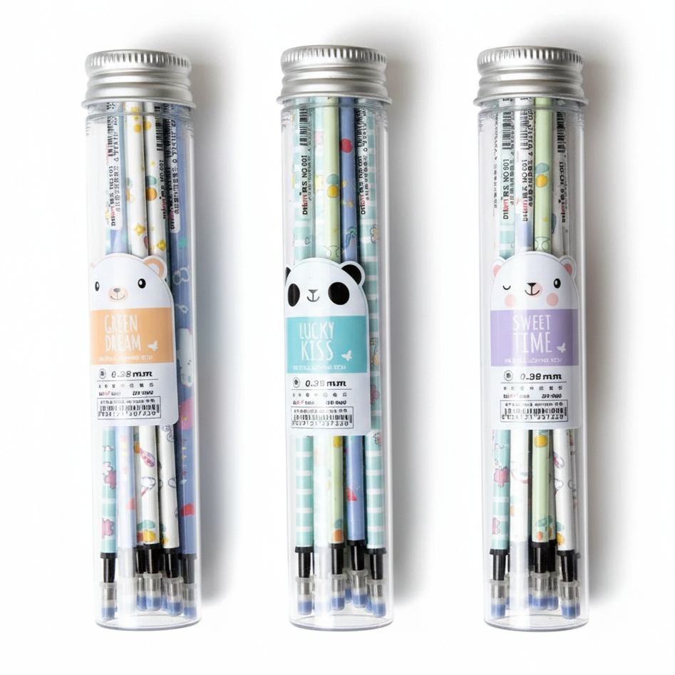 [1 Tabung Isi 12pcs] Refill Pen Isi Pulpen Gel  Refill Bolpen Gel Kemasan Tabung