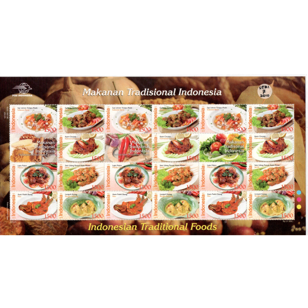 Prangko Indonesia - Prangko Seri Makanan 7 MS70 2010