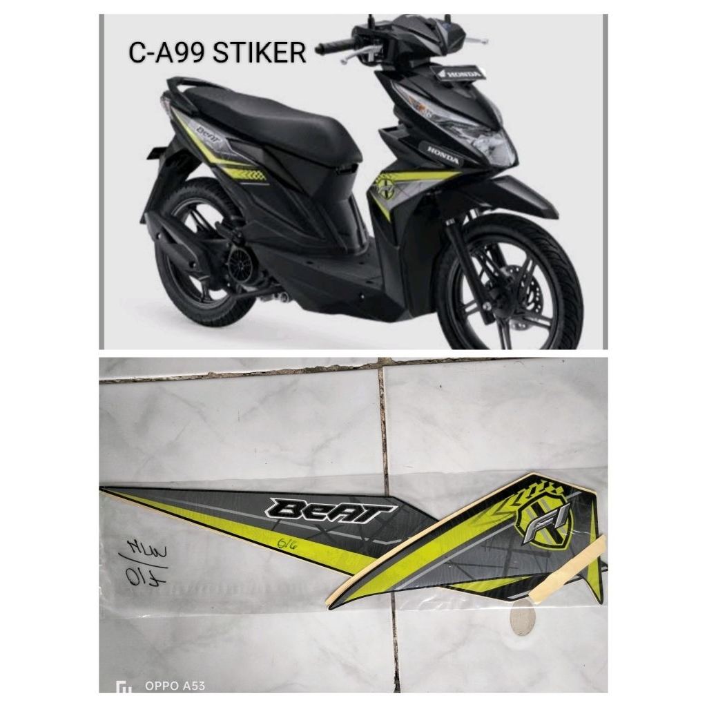 striping original Beat 2017 hitam