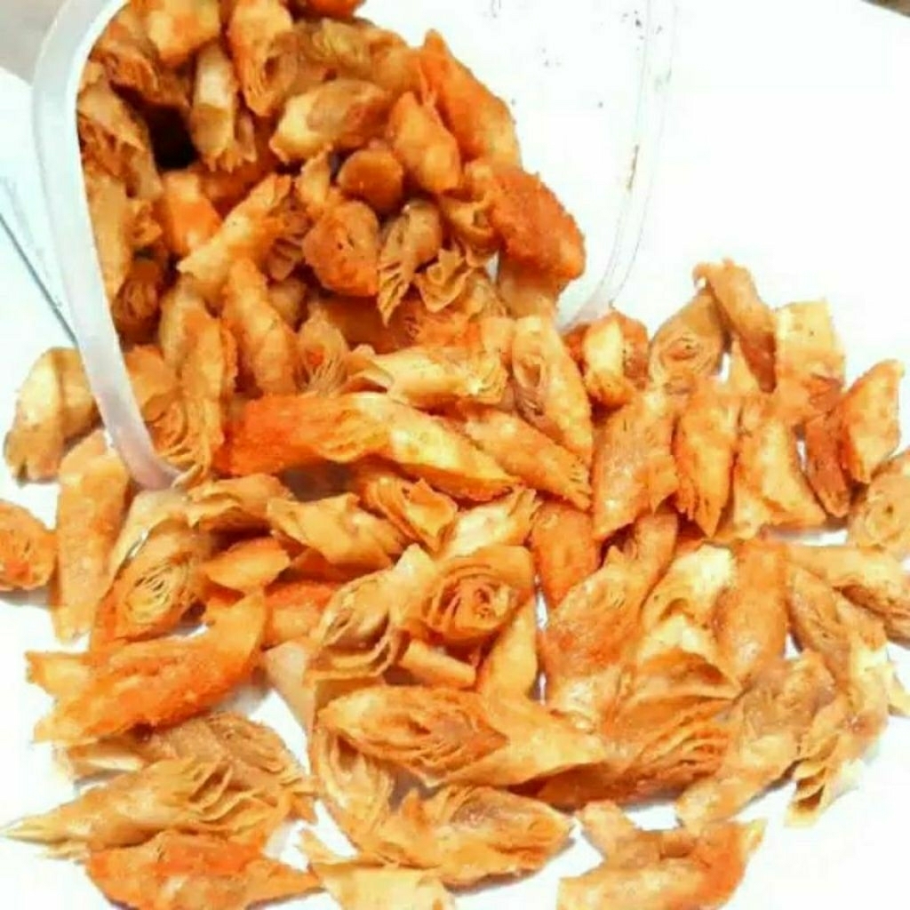 Cemilan enak || Keripik Kulit lumpia kering kriuk gurih enak || Lumpring