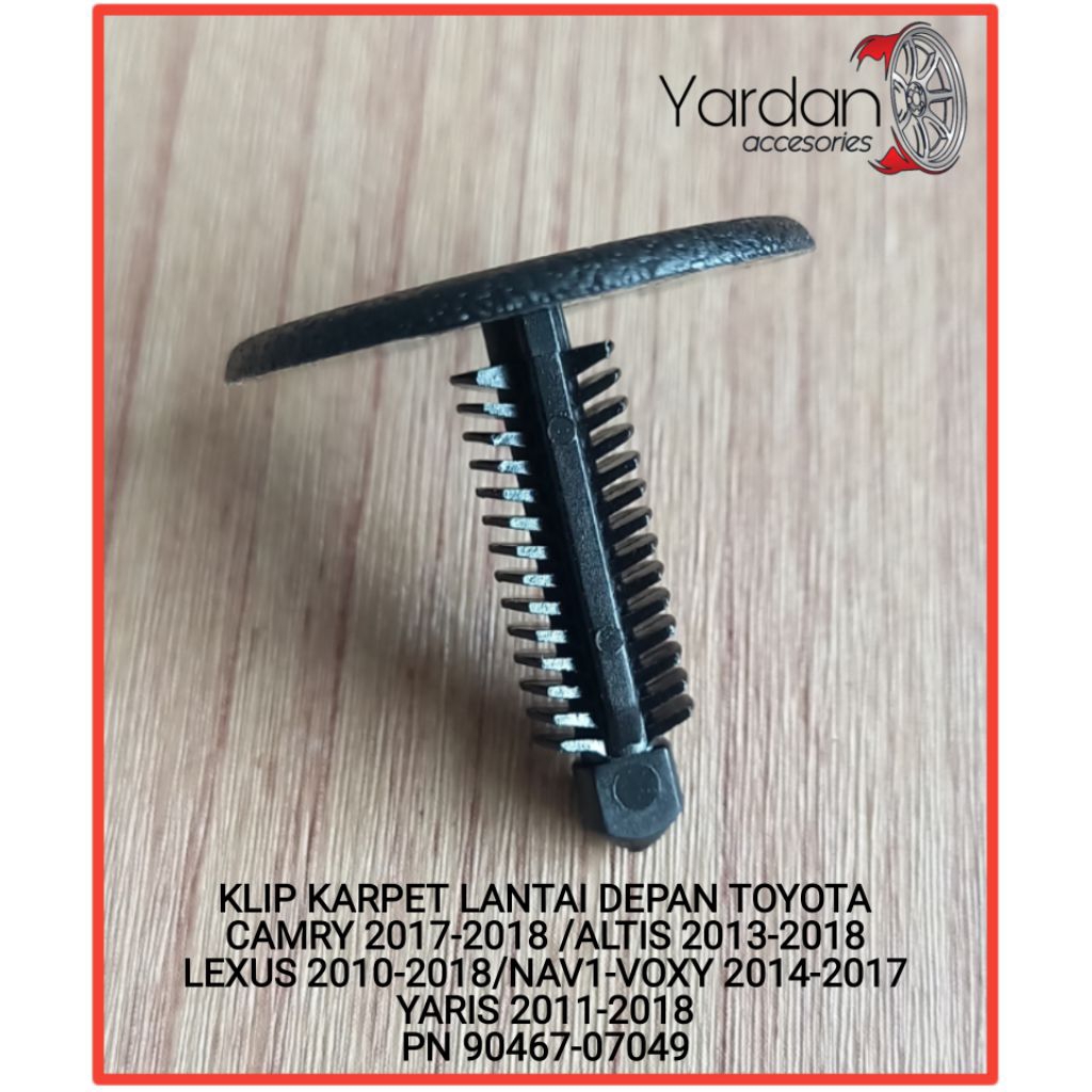 KLIP KARPET LANTAI DEPAN CAMRY/ALTIS/LEXSUS/VOXY/YARIS