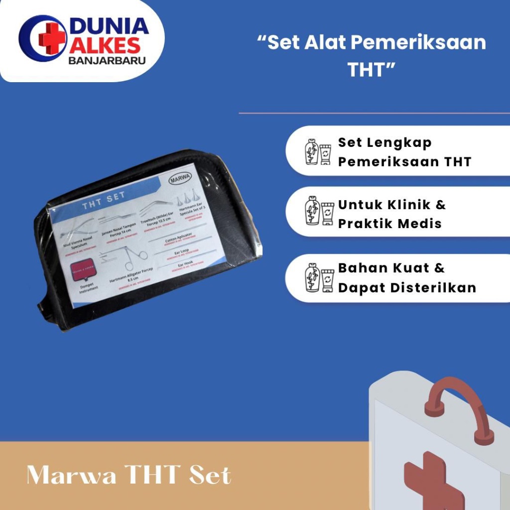 MARWA - THT Instrumen Set 9 Item Stainless Steel