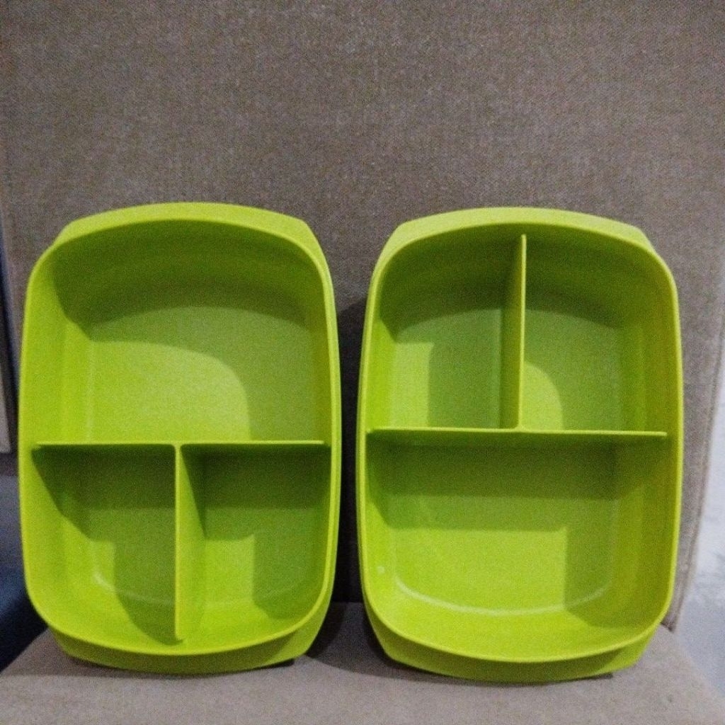 byo tempat bekal makan sekat second PL tupperware