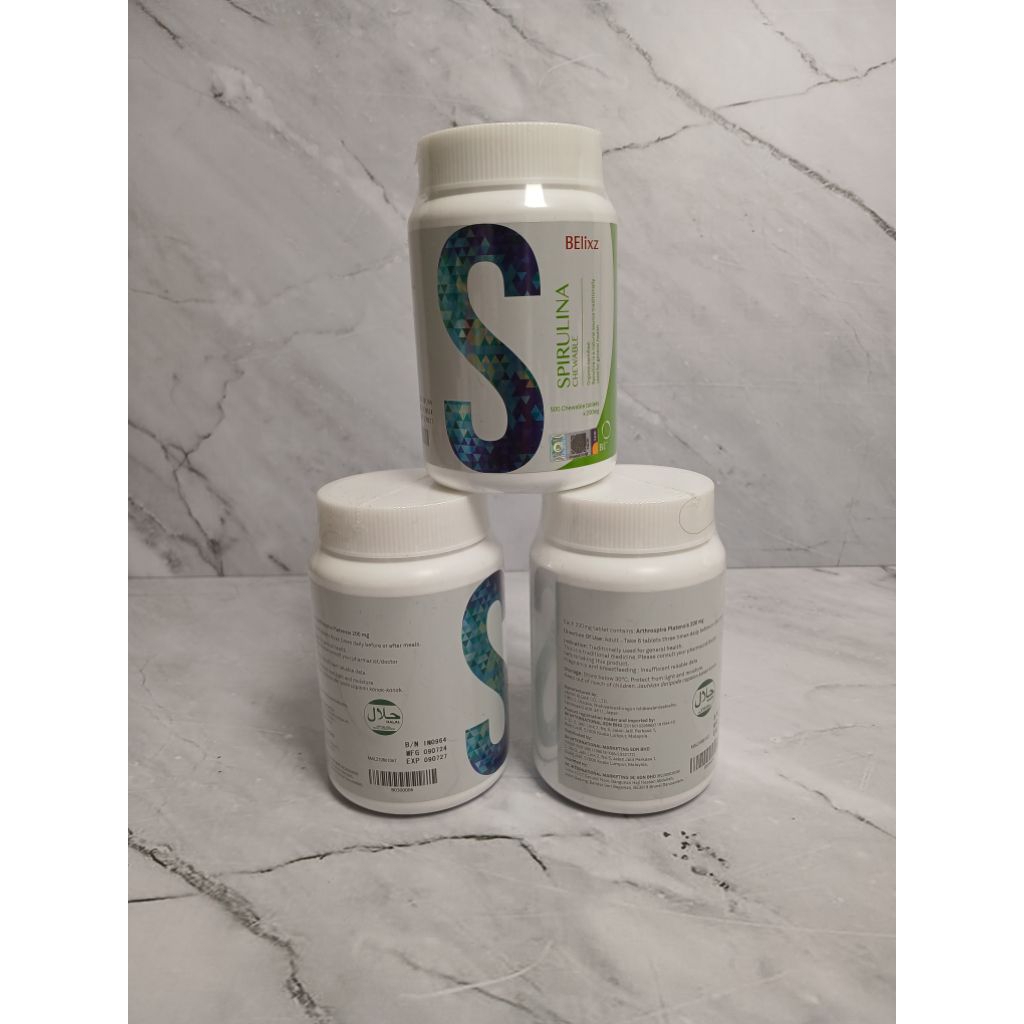 Spirulina BElixz Organic Supllement 500t