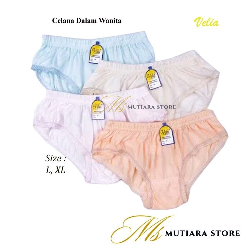 (3-12 Pcs) CD Wanita Dewasa-CD Wanita Velia L/XL