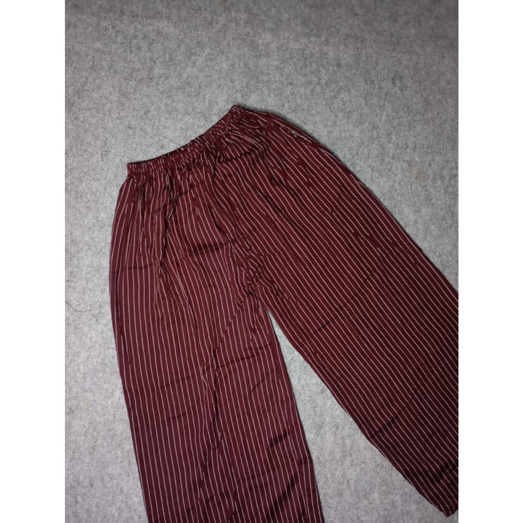 Celana Kulot Salur | Celana Rayon | Celana Garis Garis| Celana Kulot | Celana Tidur | Celana Rumahan