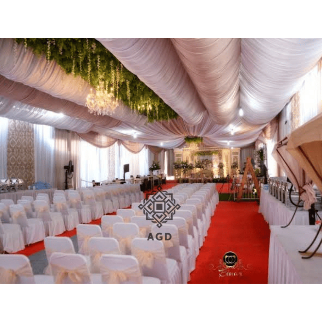 Plafon Tenda Pernikahan Model Galengan (Bukan Sewa)