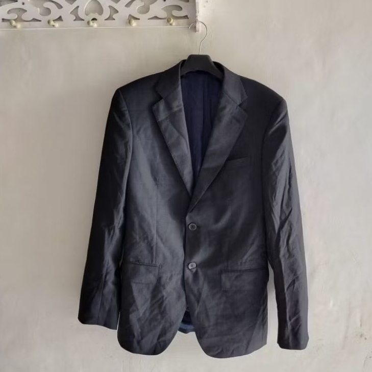 JAS Pria SIZE S The Bespoke Club Jaket Formal Hitam Elegan untuk Acara Formal