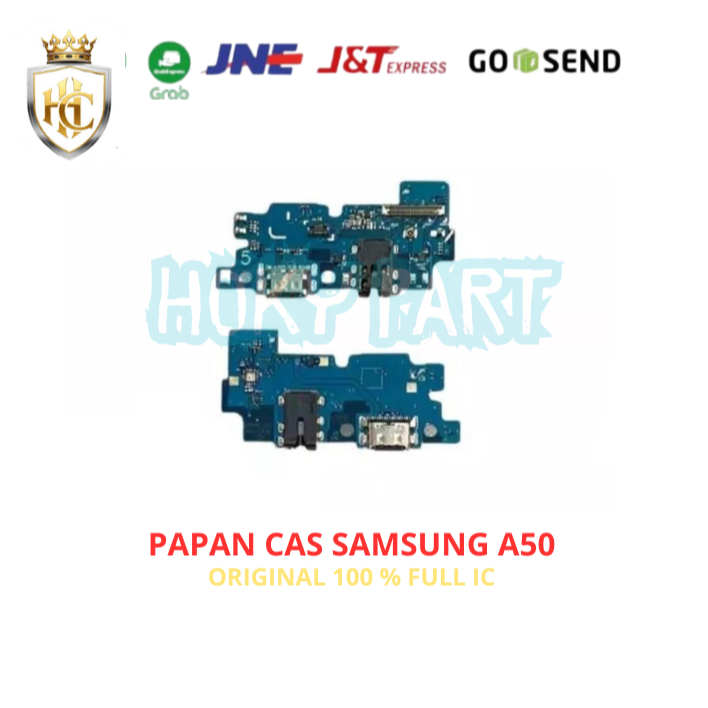 PAPAN KONEKTOR CAS FULL IC+MIC SAMSUNG A50 ORIGINAL