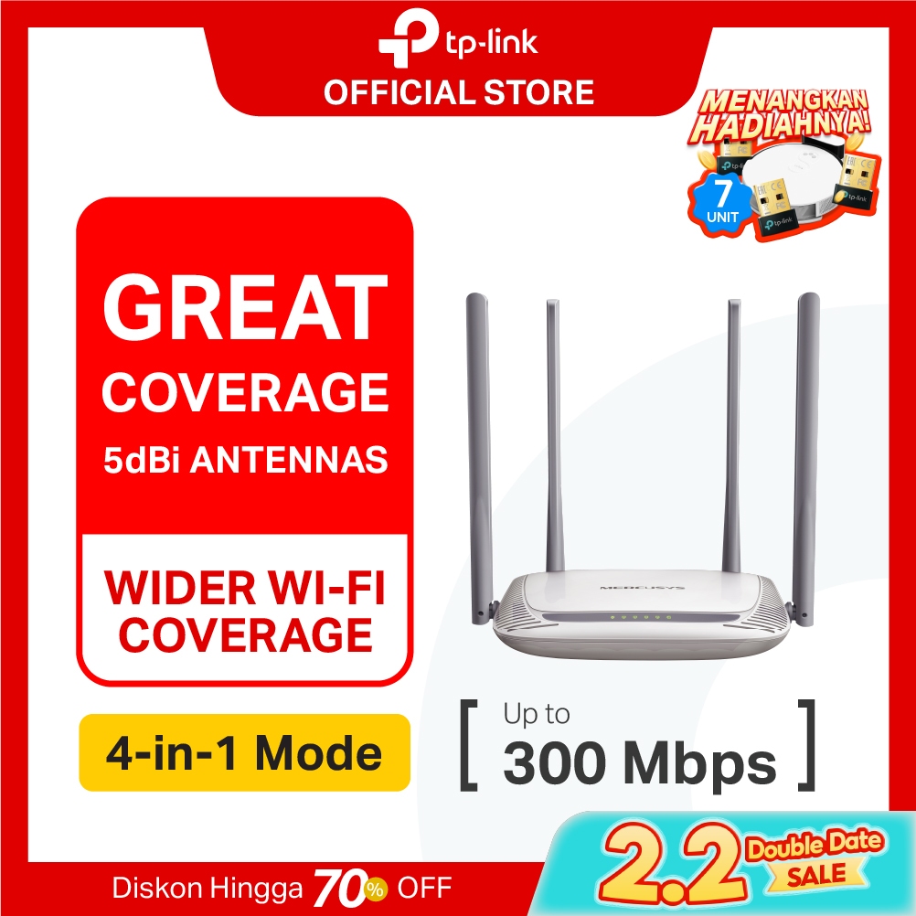 TP-Link | Mercusys MW325R 300Mbps WiFi Router N300 IPv6 IPTV Ruter Wireless Extender Access Point