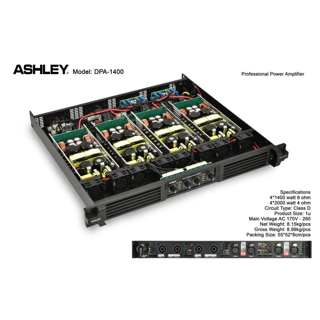 POWER AMPLI ASHLEY DPA 1400 / POWER AMPLI ASHLEY DPA1400