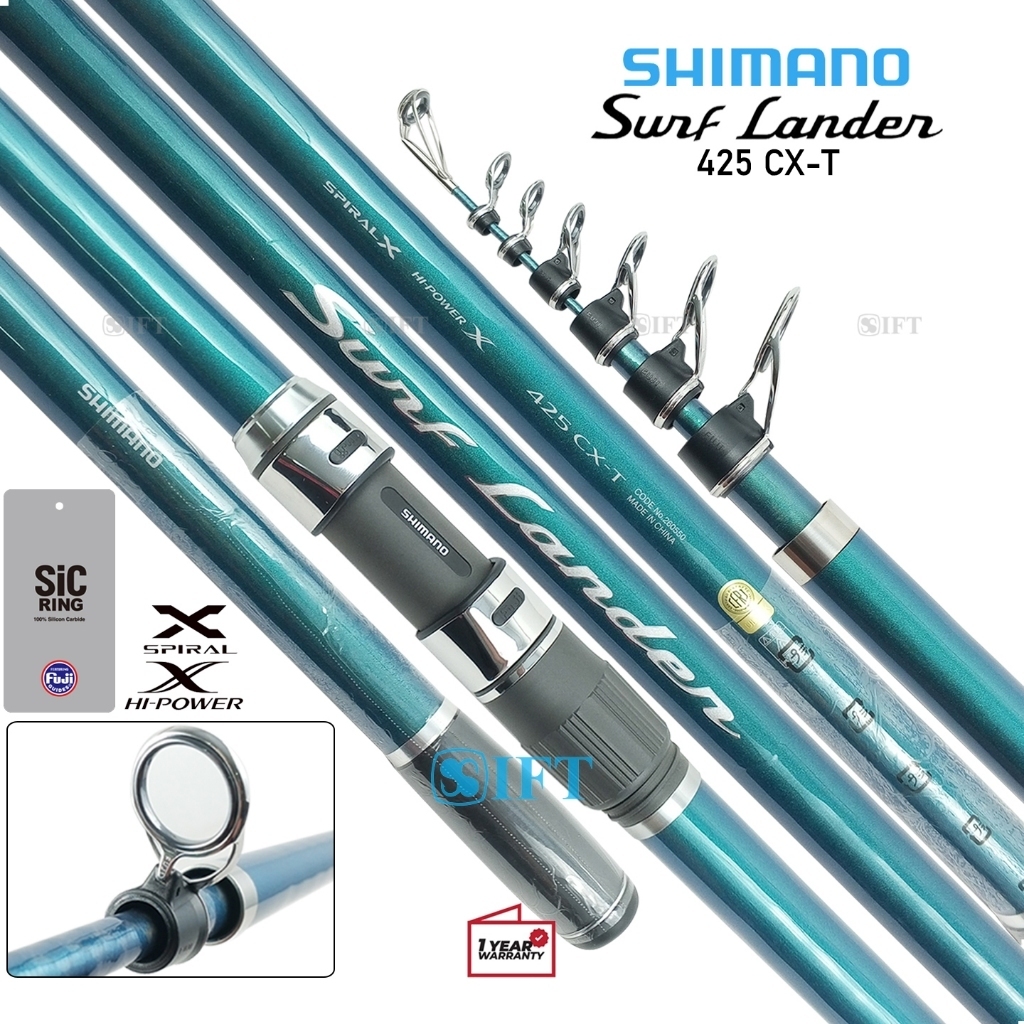 Joran SHIMANO SURF LANDER | Fuji SiC & Seat | Casting Pasiran Pinggiran Laut Teleskopik