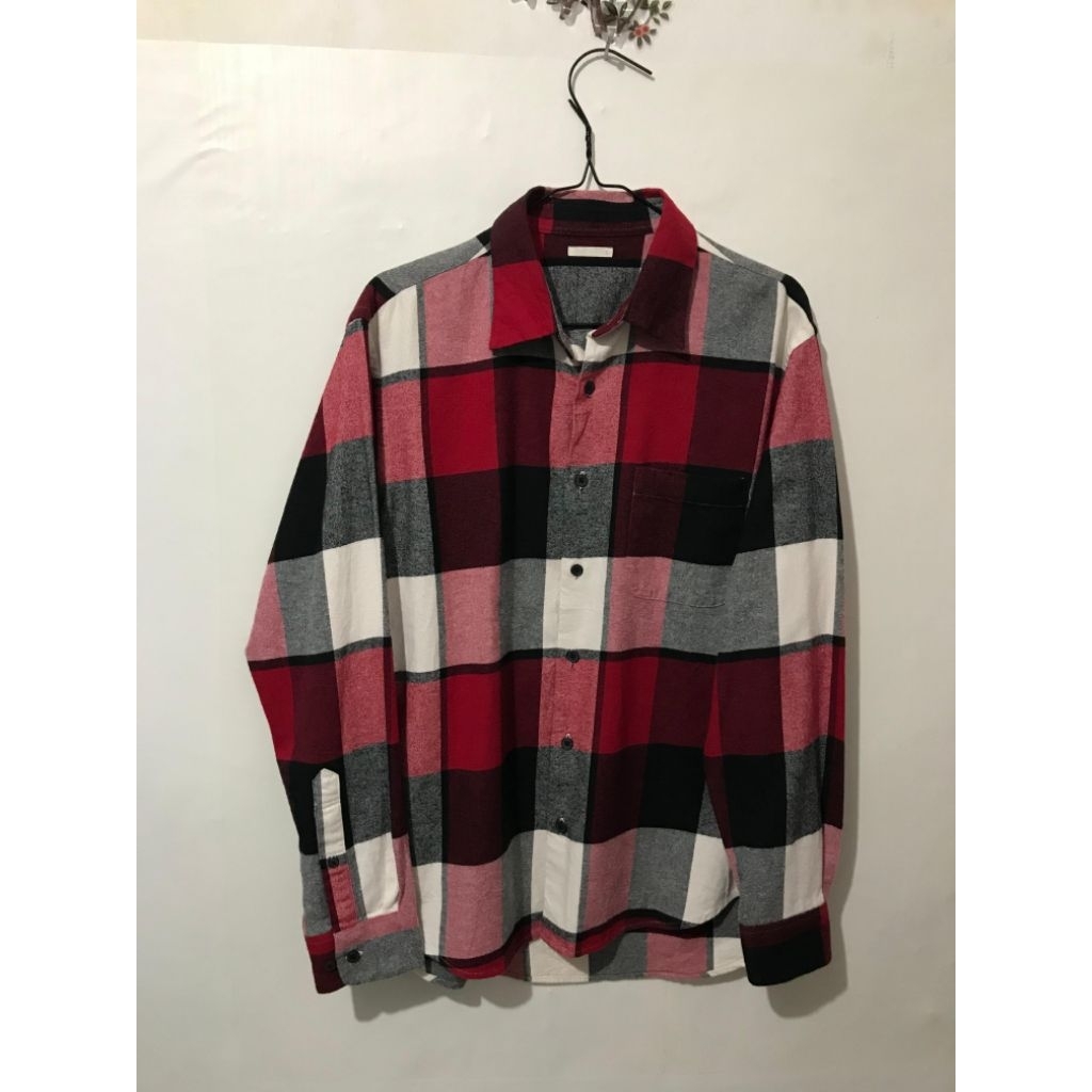 SALE Uniqlo Kemeja Flannel Japan Multicolor Original Authentic Murah