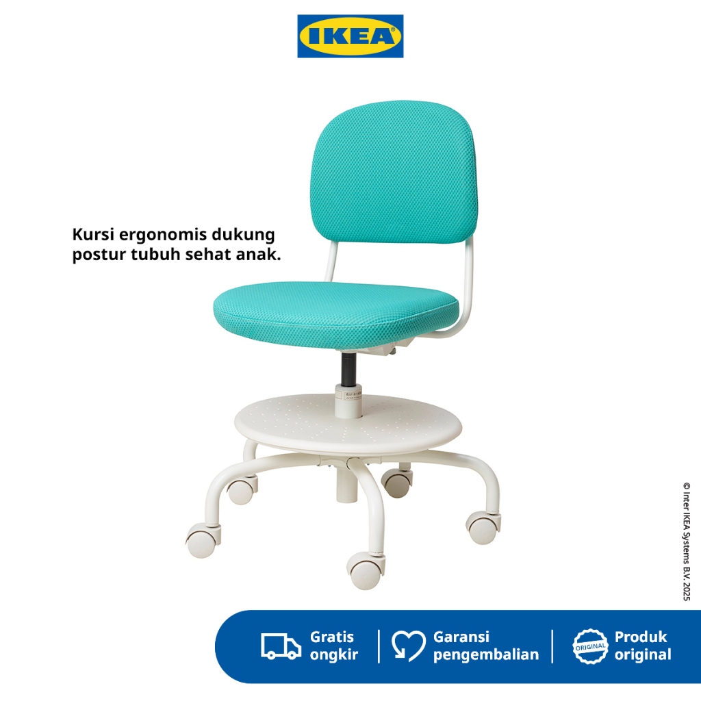 IKEA VIMUND Kursi Belajar Anak Hijau Toska