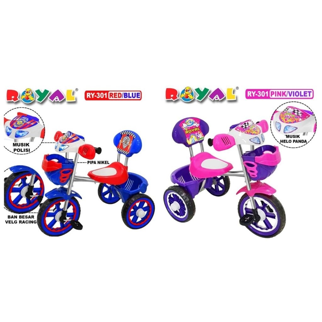 Sepeda Roda Tiga Balita_Royal RY-301
