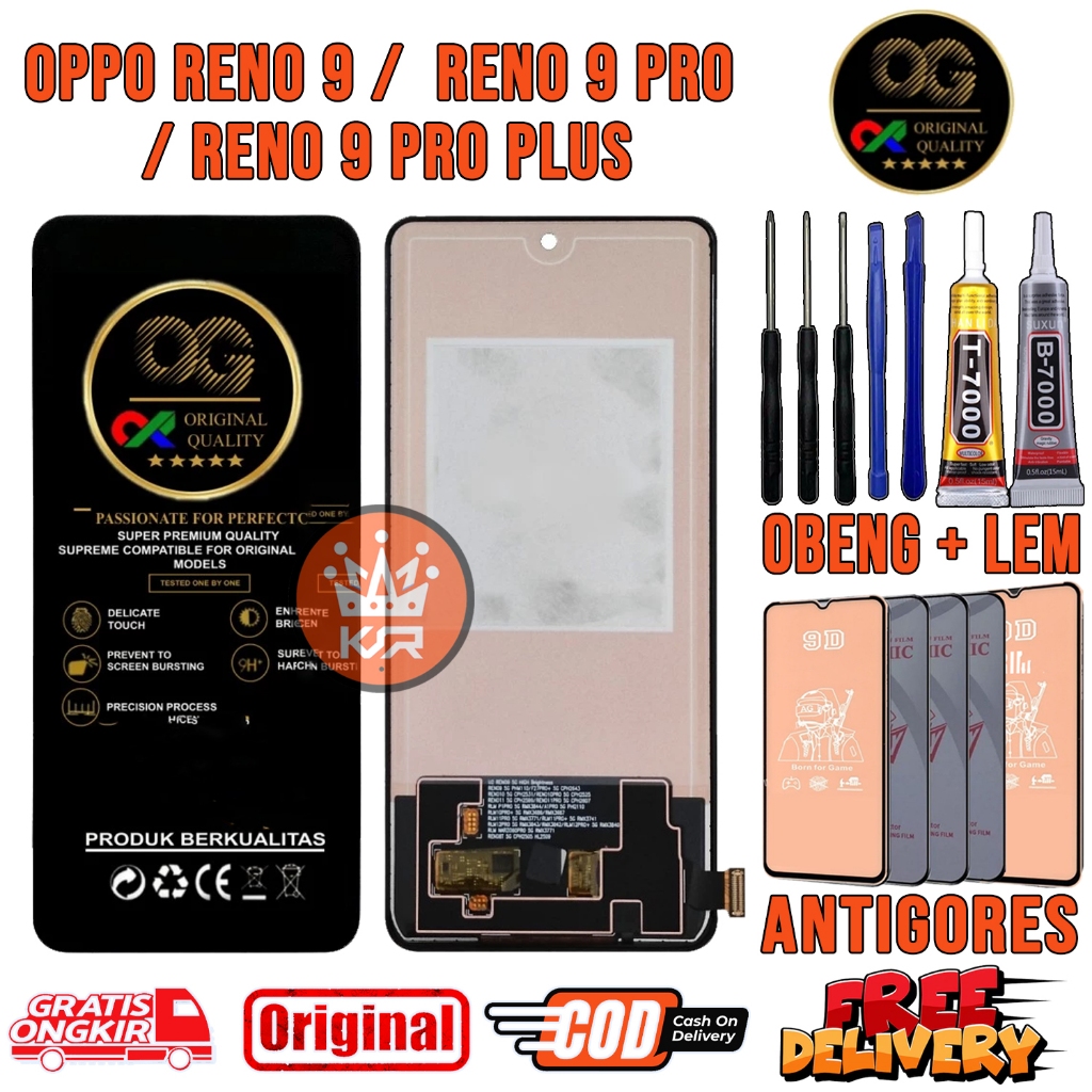 LCD Touchscreen OPPO RENO 9 / RENO 9 PRO / RENO 9 PRO PLUS ORI Original OEM Touchscreen Fullset