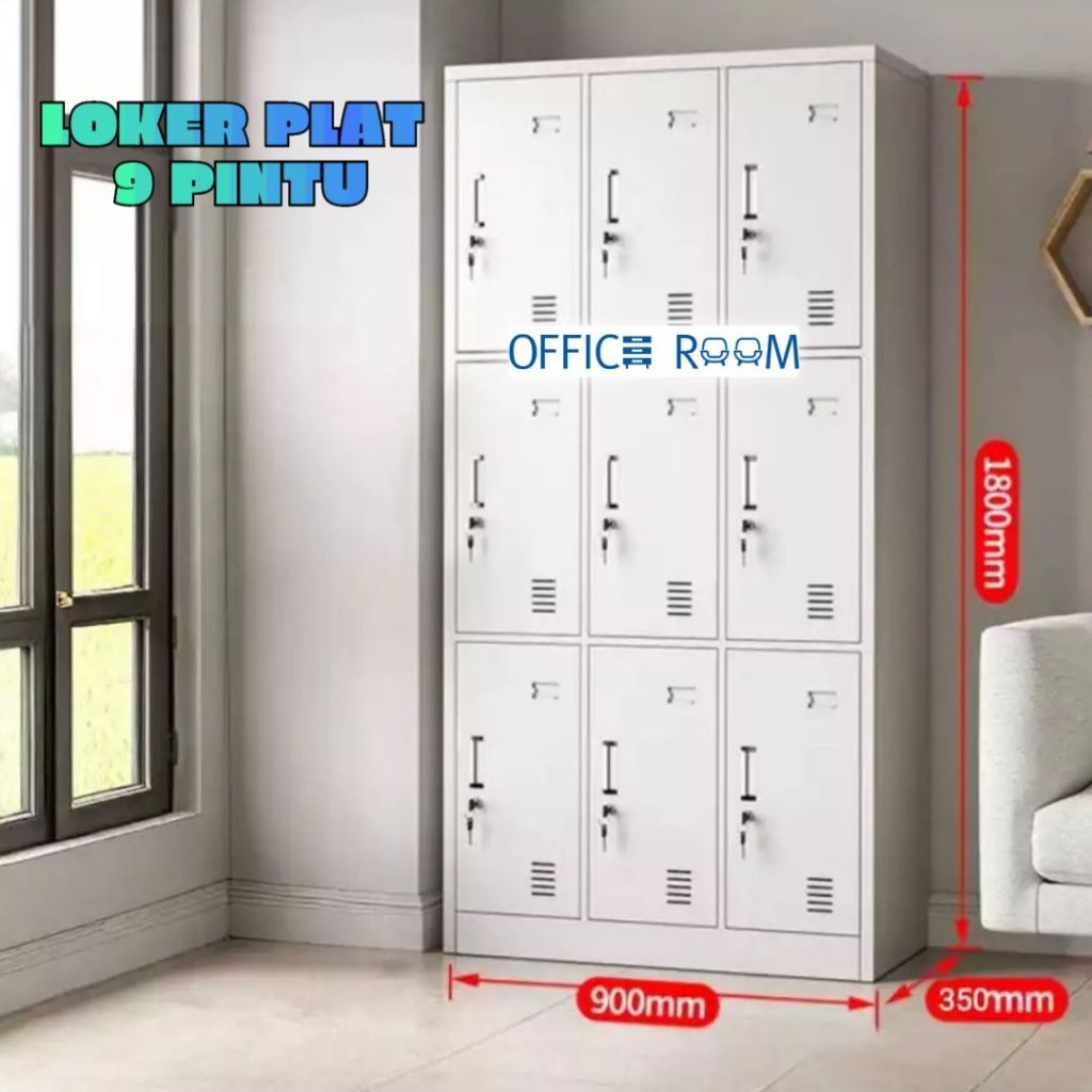Loker Besi 9 Pintu / 12 Pintu / 15 Pintu / 18 Pintu