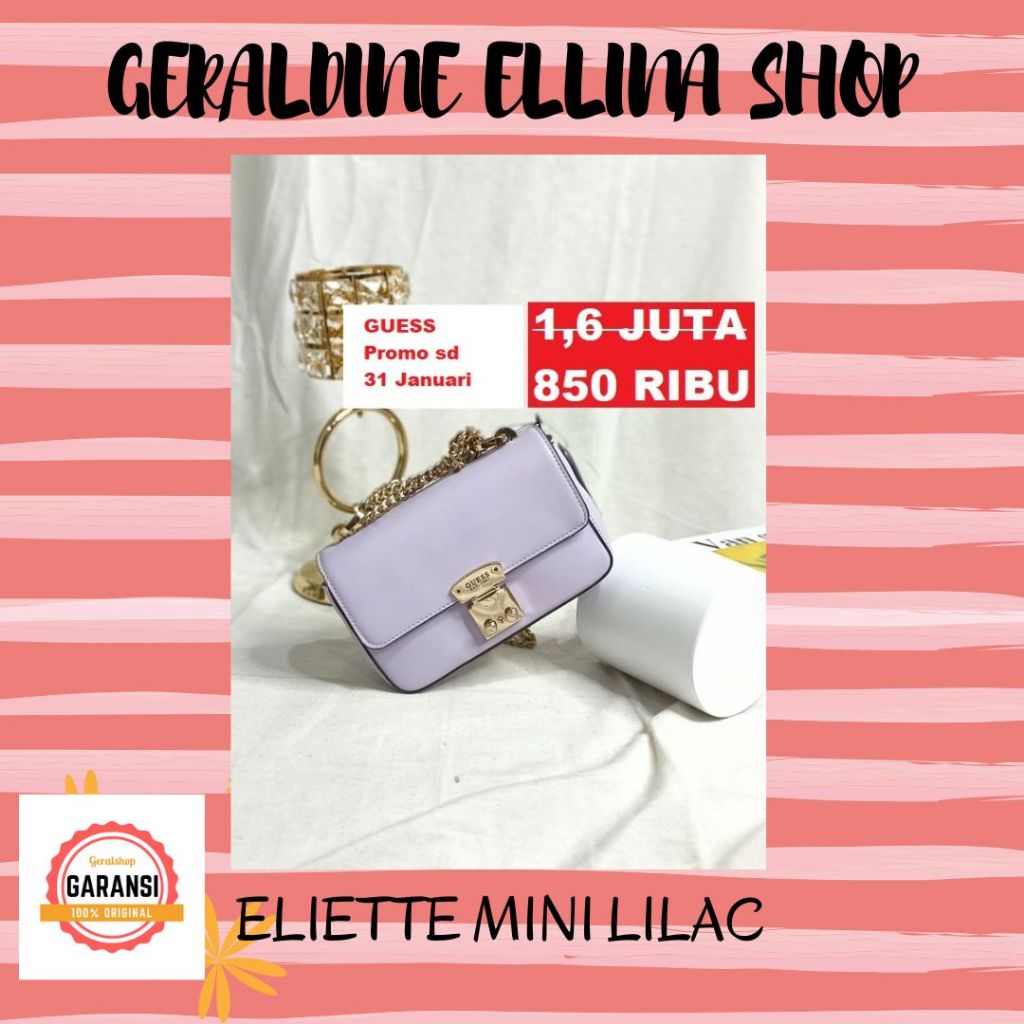 Tas selempang sling wanita Guess 100% original sale ELIETTE MINI