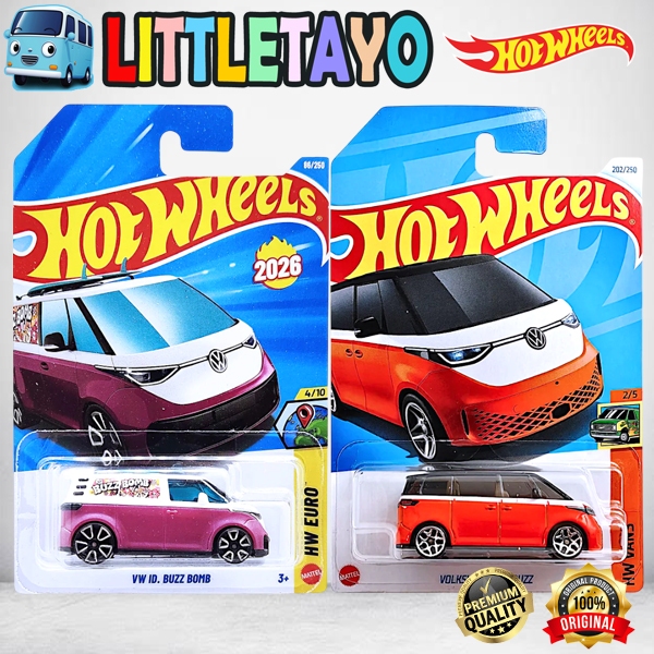 Hot Wheels VW Volkswagen ID Buzz Kuning Orange Ungu Diecast Mobil Van