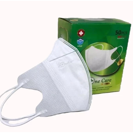 One Care Masker Duckbill One Care Embos Hitam Putih Isi 50 Pcs