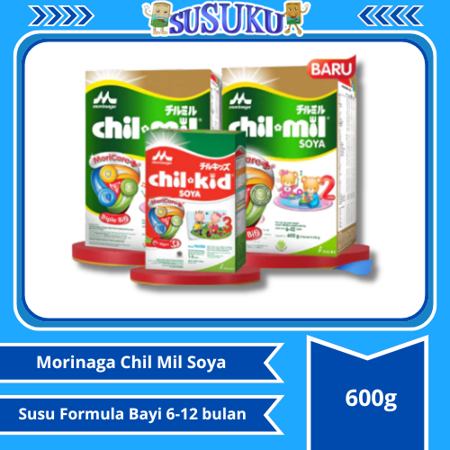 Morinaga Chil Mil Soya Susu Formula Bayi 6-12 bulan 600gr