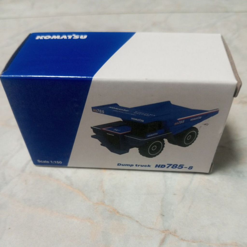 Diecast Dump Truck Miniatur Alat Berat Komatsu HD785 1:150 Besi Murah