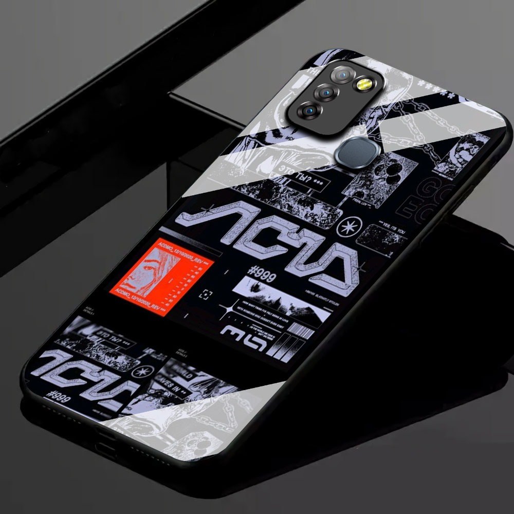 KK05 Softcase Glass Hp Terbaru For Infinix Smart 5/Smart 6 RAM 3 silikon Hp ada pelindung camera Cas