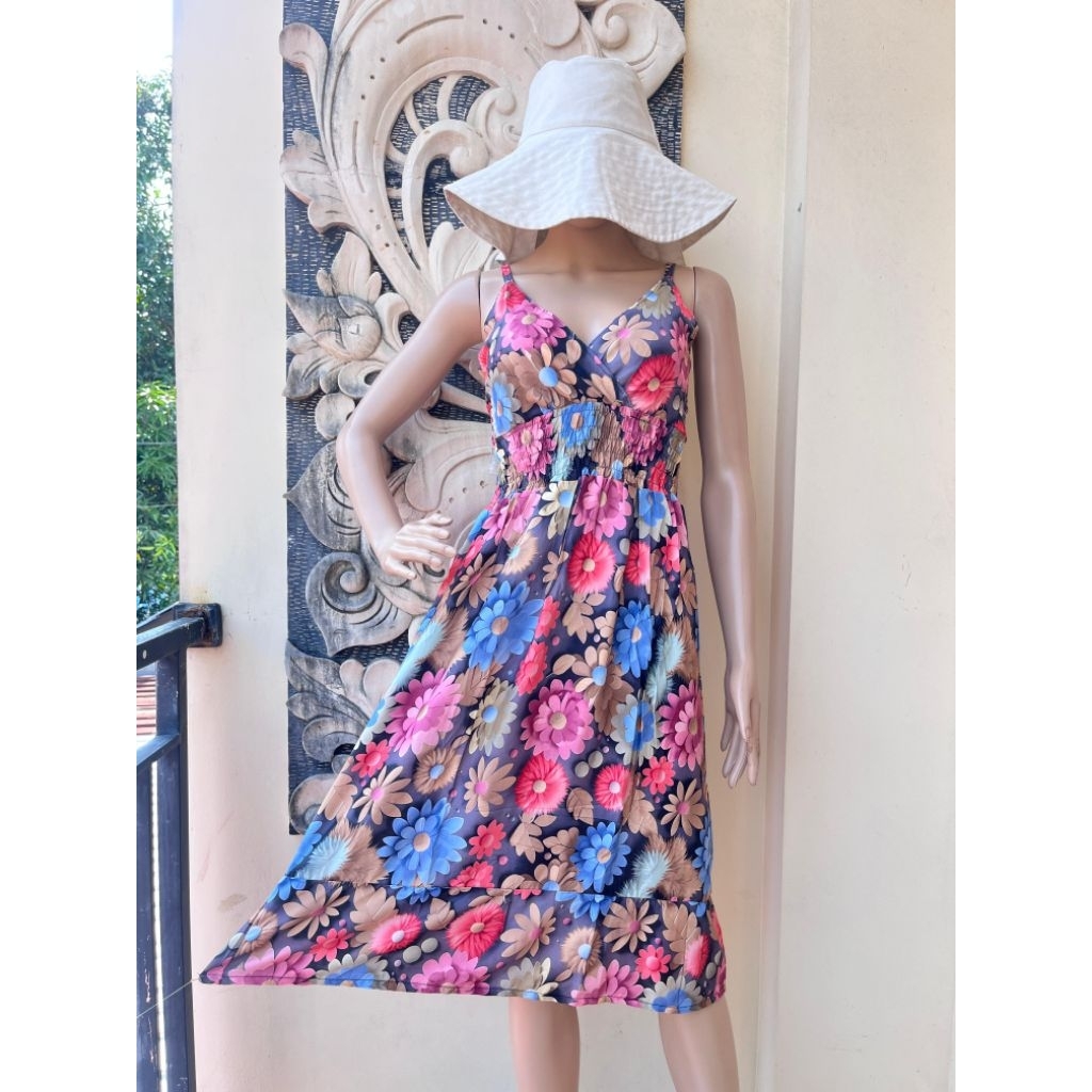 DRESS MOZA GESFER YUKENSI BALI/ MOZA GESFER  PENDEK BUSUI/DRESS MAUDY